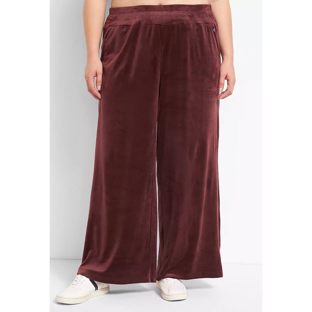 Lane Bryant Wide Leg Velour Lounge Pants - Plus Size 18/20